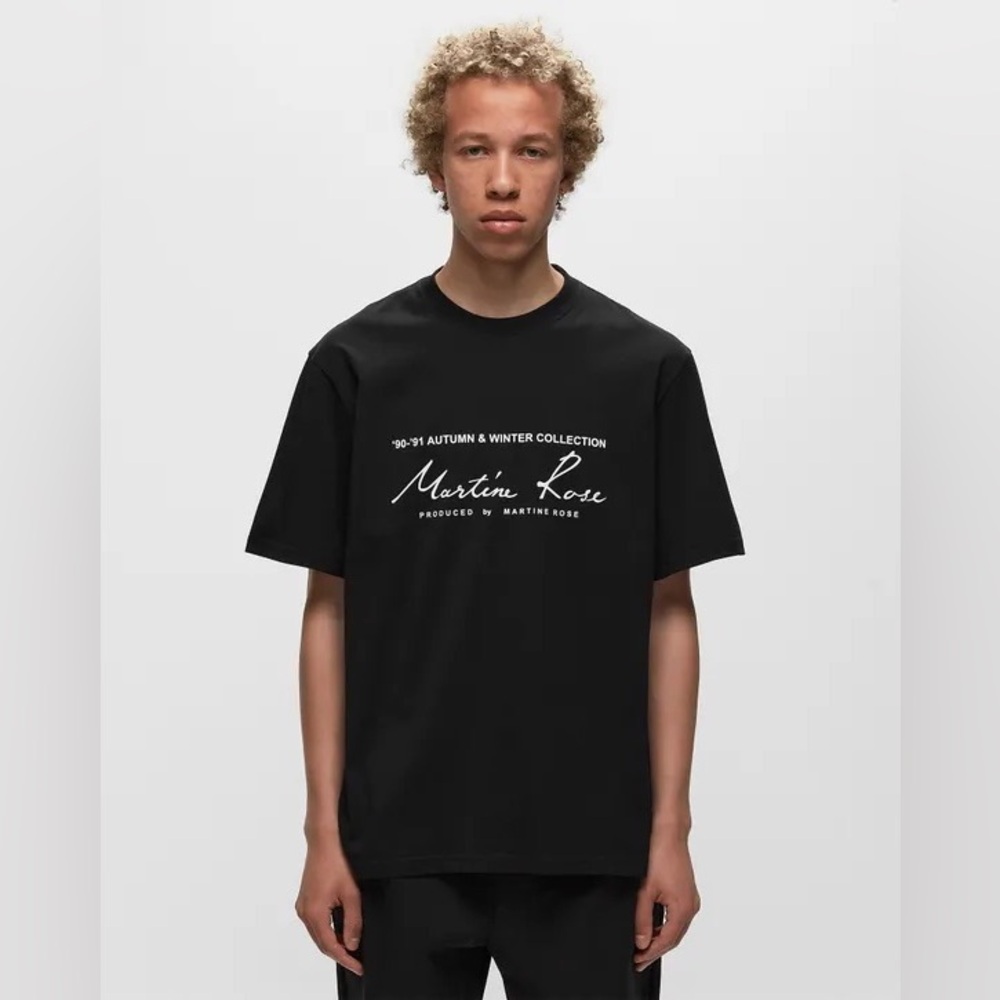 Martine Rose Black Logo Graphic T-Shirt Sz XS - Picture 4 of 17